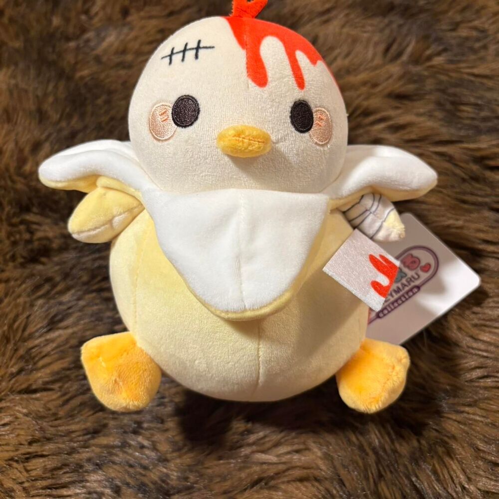 Honey Maru Chicken plush w/ orange dripping paint stitched eye Round 1 Exclusive